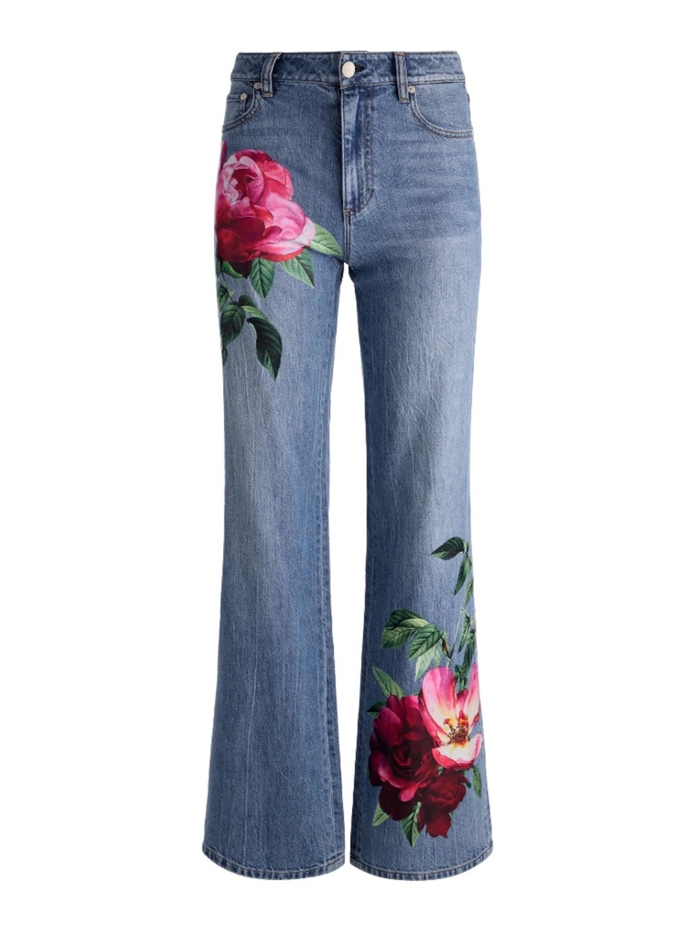 Alice + Olivia Chic Printed Jean Denver Bright size 28 - Picture 5 of 9